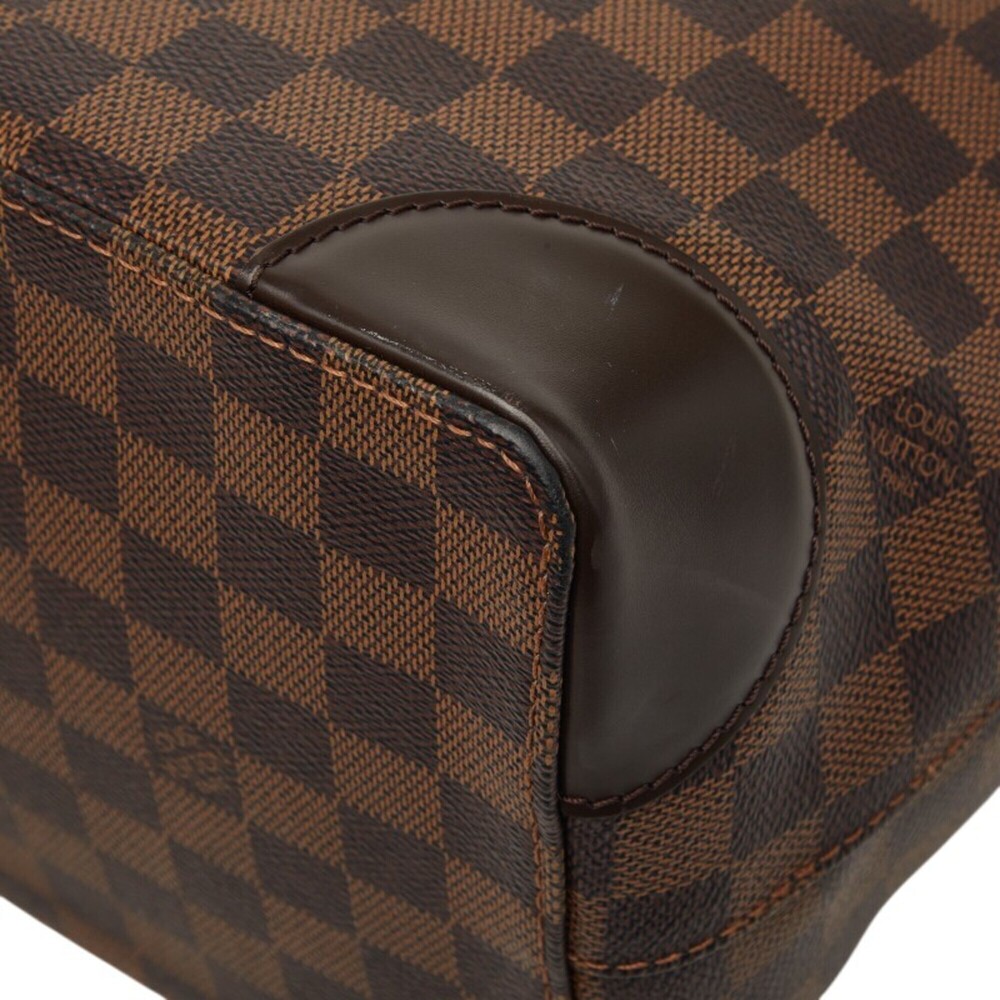 LOUIS VUITTON Brown Damier Leather Tote Bag - Picture 5 of 16